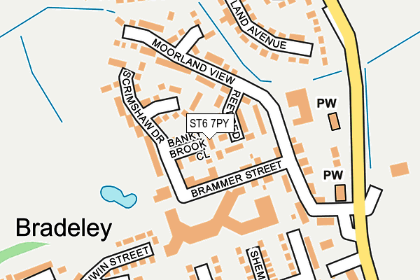 ST6 7PY map - OS OpenMap – Local (Ordnance Survey) ST6 7PY map - OS OpenMap – Local (Ordnance Survey)