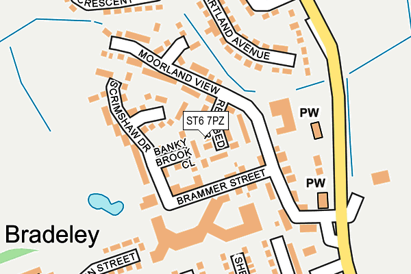 ST6 7PZ map - OS OpenMap – Local (Ordnance Survey) ST6 7PZ map - OS OpenMap – Local (Ordnance Survey)
