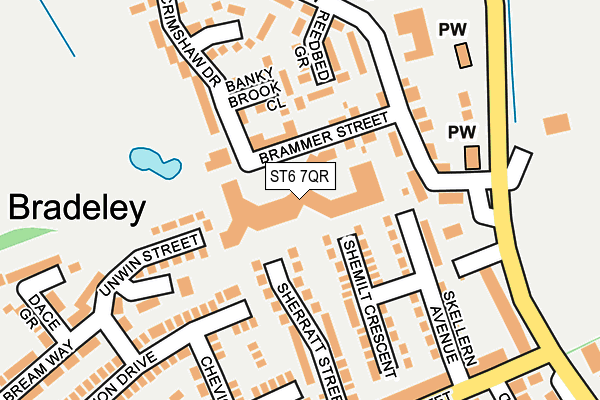 ST6 7QR map - OS OpenMap – Local (Ordnance Survey) ST6 7QR map - OS OpenMap – Local (Ordnance Survey)