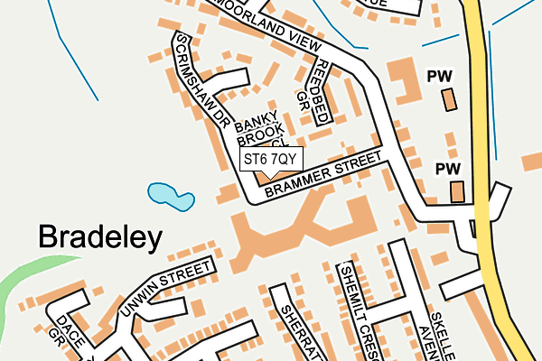 ST6 7QY map - OS OpenMap – Local (Ordnance Survey) ST6 7QY map - OS OpenMap – Local (Ordnance Survey)