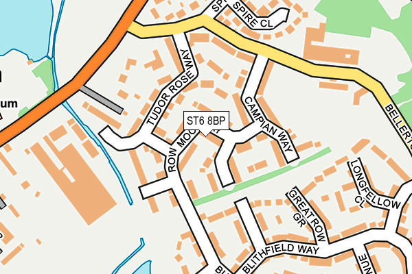 ST6 8BP map - OS OpenMap – Local (Ordnance Survey) ST6 8BP map - OS OpenMap – Local (Ordnance Survey)