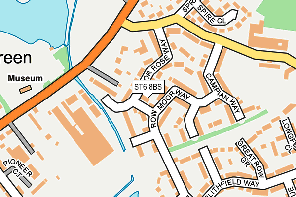 ST6 8BS map - OS OpenMap – Local (Ordnance Survey) ST6 8BS map - OS OpenMap – Local (Ordnance Survey)