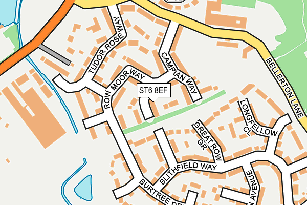 ST6 8EF map - OS OpenMap – Local (Ordnance Survey) ST6 8EF map - OS OpenMap – Local (Ordnance Survey)
