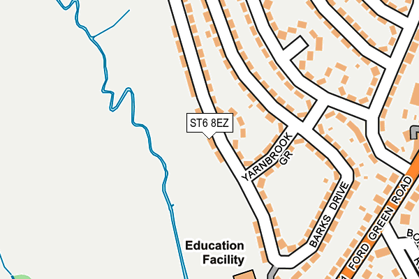 ST6 8EZ map - OS OpenMap – Local (Ordnance Survey) ST6 8EZ map - OS OpenMap – Local (Ordnance Survey)