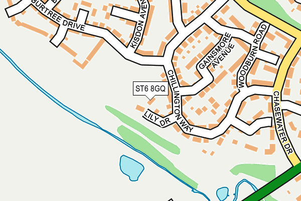ST6 8GQ map - OS OpenMap – Local (Ordnance Survey) ST6 8GQ map - OS OpenMap – Local (Ordnance Survey)