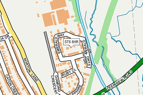 ST6 8HR map - OS OpenMap – Local (Ordnance Survey) ST6 8HR map - OS OpenMap – Local (Ordnance Survey)
