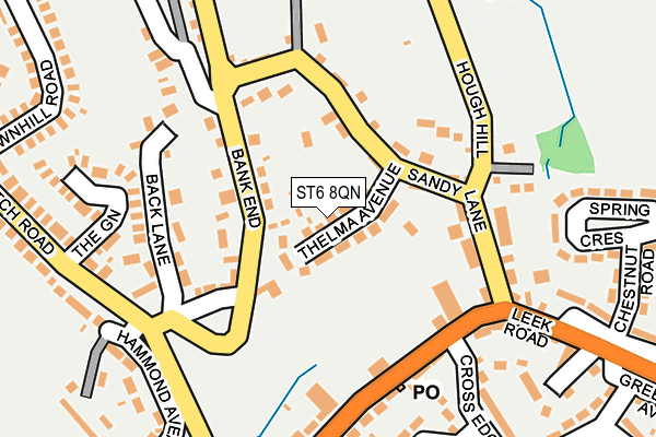 ST6 8QN map - OS OpenMap – Local (Ordnance Survey) ST6 8QN map - OS OpenMap – Local (Ordnance Survey)