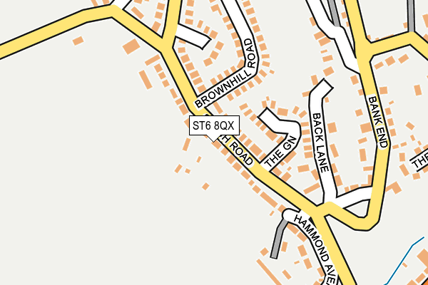 ST6 8QX map - OS OpenMap – Local (Ordnance Survey) ST6 8QX map - OS OpenMap – Local (Ordnance Survey)