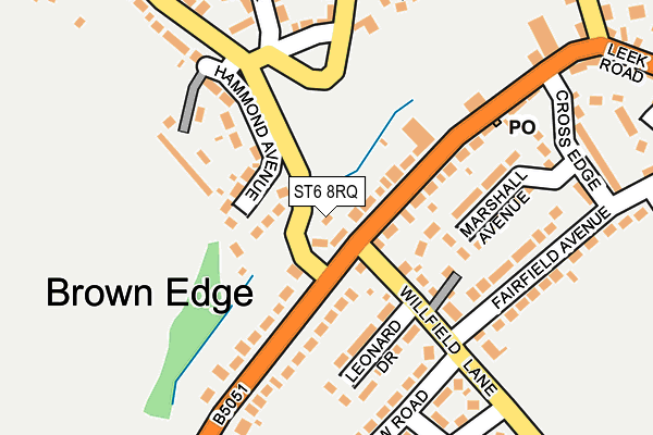 ST6 8RQ map - OS OpenMap – Local (Ordnance Survey) ST6 8RQ map - OS OpenMap – Local (Ordnance Survey)