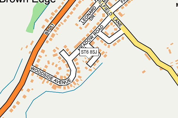 ST6 8SJ map - OS OpenMap – Local (Ordnance Survey) ST6 8SJ map - OS OpenMap – Local (Ordnance Survey)