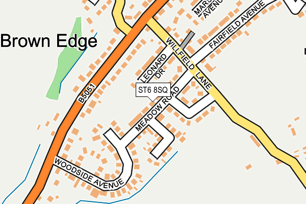 ST6 8SQ map - OS OpenMap – Local (Ordnance Survey) ST6 8SQ map - OS OpenMap – Local (Ordnance Survey)
