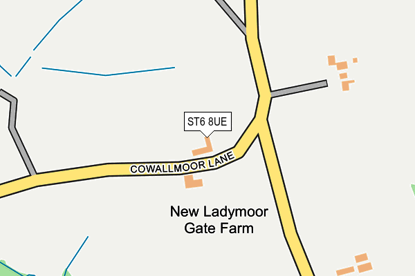 ST6 8UE map - OS OpenMap – Local (Ordnance Survey) ST6 8UE map - OS OpenMap – Local (Ordnance Survey)