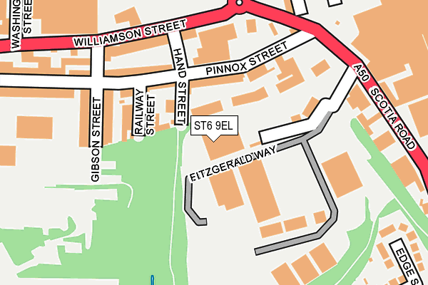 ST6 9EL map - OS OpenMap – Local (Ordnance Survey) ST6 9EL map - OS OpenMap – Local (Ordnance Survey)