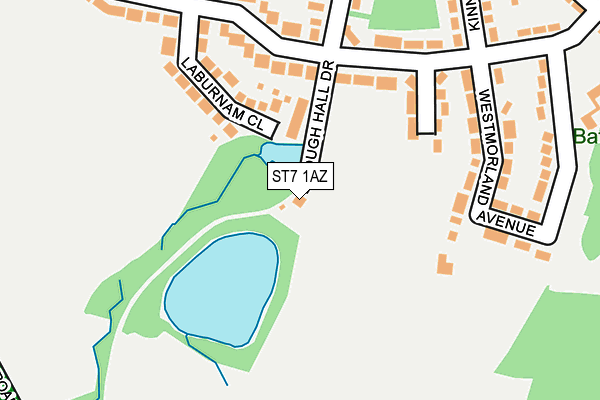 ST7 1AZ map - OS OpenMap – Local (Ordnance Survey) ST7 1AZ map - OS OpenMap – Local (Ordnance Survey)