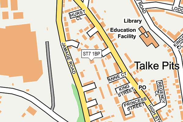 ST7 1BP map - OS OpenMap – Local (Ordnance Survey) ST7 1BP map - OS OpenMap – Local (Ordnance Survey)