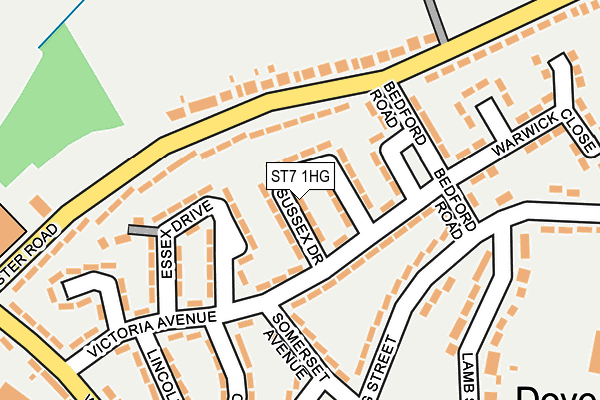 ST7 1HG map - OS OpenMap – Local (Ordnance Survey) ST7 1HG map - OS OpenMap – Local (Ordnance Survey)