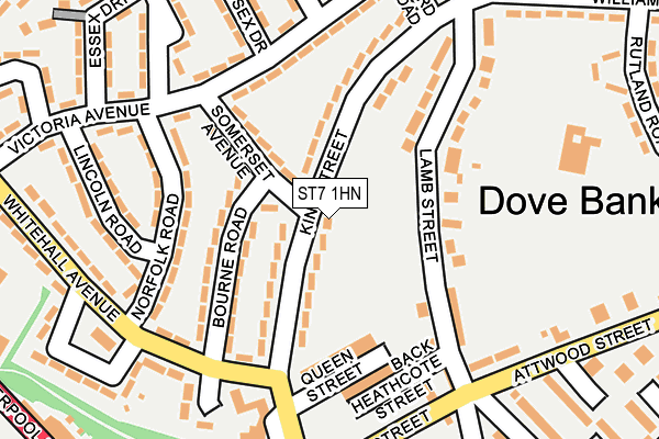 ST7 1HN map - OS OpenMap – Local (Ordnance Survey)