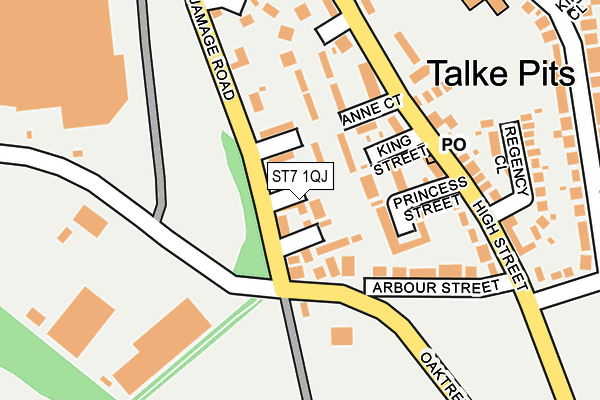 ST7 1QJ map - OS OpenMap – Local (Ordnance Survey) ST7 1QJ map - OS OpenMap – Local (Ordnance Survey)