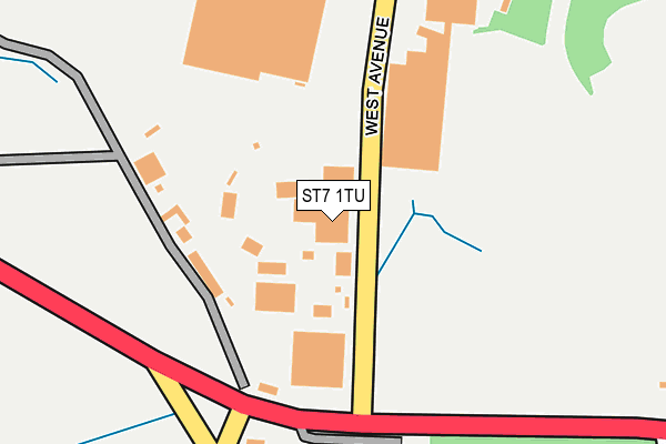ST7 1TU map - OS OpenMap – Local (Ordnance Survey) ST7 1TU map - OS OpenMap – Local (Ordnance Survey)