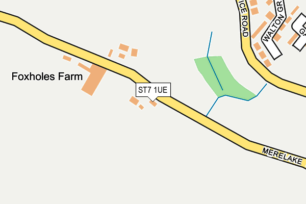 ST7 1UE map - OS OpenMap – Local (Ordnance Survey) ST7 1UE map - OS OpenMap – Local (Ordnance Survey)