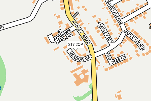ST7 2QP map - OS OpenMap – Local (Ordnance Survey) ST7 2QP map - OS OpenMap – Local (Ordnance Survey)