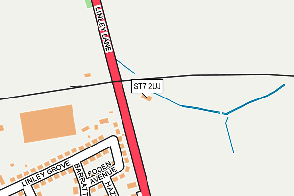 ST7 2UJ map - OS OpenMap – Local (Ordnance Survey) ST7 2UJ map - OS OpenMap – Local (Ordnance Survey)