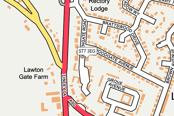 ST7 3EG map - OS OpenMap – Local (Ordnance Survey) ST7 3EG map - OS OpenMap – Local (Ordnance Survey)
