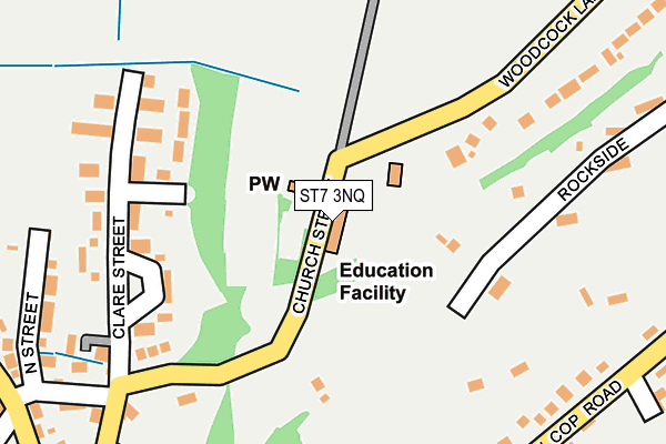 ST7 3NQ map - OS OpenMap – Local (Ordnance Survey) ST7 3NQ map - OS OpenMap – Local (Ordnance Survey)