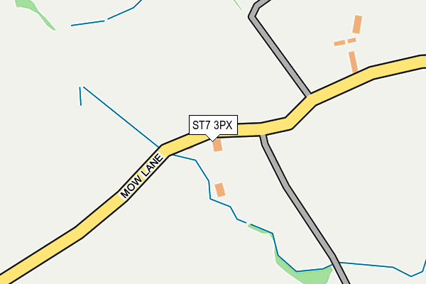ST7 3PX map - OS OpenMap – Local (Ordnance Survey) ST7 3PX map - OS OpenMap – Local (Ordnance Survey)