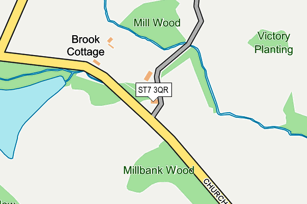 ST7 3QR map - OS OpenMap – Local (Ordnance Survey) ST7 3QR map - OS OpenMap – Local (Ordnance Survey)