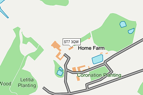 ST7 3QW map - OS OpenMap – Local (Ordnance Survey) ST7 3QW map - OS OpenMap – Local (Ordnance Survey)