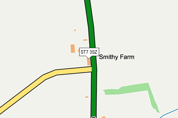 ST7 3SZ map - OS OpenMap – Local (Ordnance Survey) ST7 3SZ map - OS OpenMap – Local (Ordnance Survey)
