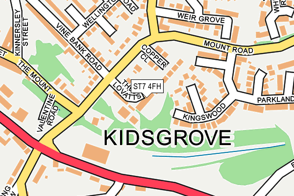 ST7 4FH map - OS OpenMap – Local (Ordnance Survey) ST7 4FH map - OS OpenMap – Local (Ordnance Survey)
