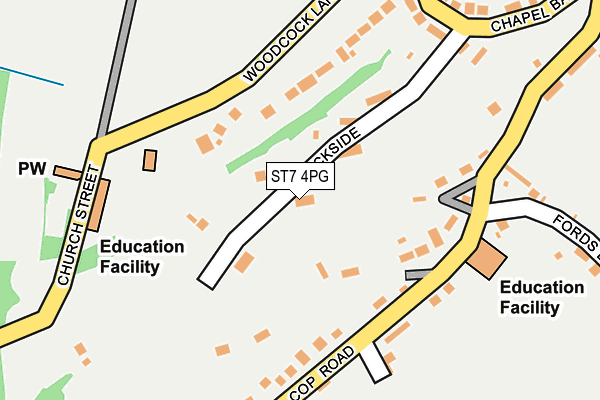 ST7 4PG map - OS OpenMap – Local (Ordnance Survey) ST7 4PG map - OS OpenMap – Local (Ordnance Survey)