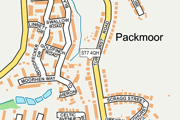 ST7 4QH map - OS OpenMap – Local (Ordnance Survey) ST7 4QH map - OS OpenMap – Local (Ordnance Survey)