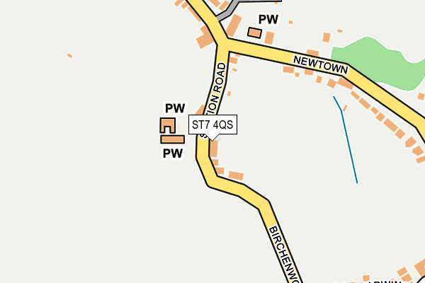 ST7 4QS map - OS OpenMap – Local (Ordnance Survey) ST7 4QS map - OS OpenMap – Local (Ordnance Survey)