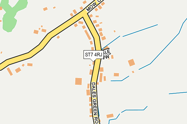 ST7 4RJ map - OS OpenMap – Local (Ordnance Survey) ST7 4RJ map - OS OpenMap – Local (Ordnance Survey)