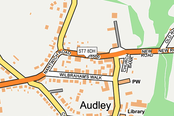 ST7 8DH map - OS OpenMap – Local (Ordnance Survey)