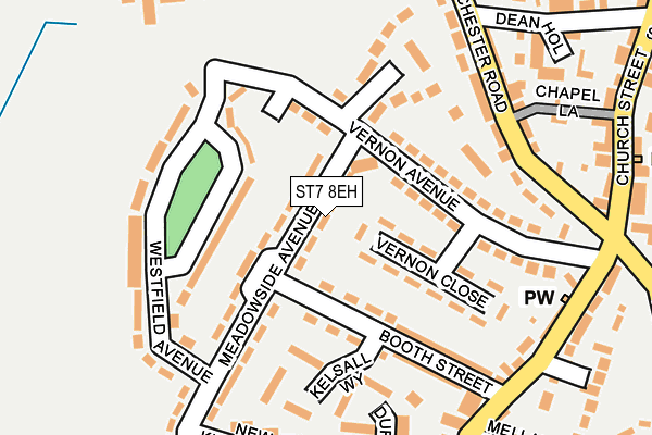 ST7 8EH map - OS OpenMap – Local (Ordnance Survey) ST7 8EH map - OS OpenMap – Local (Ordnance Survey)