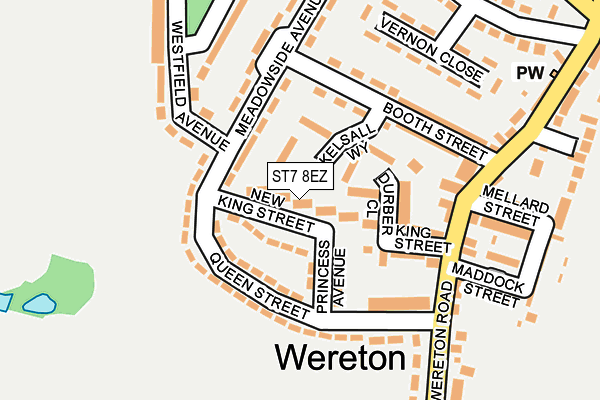 ST7 8EZ map - OS OpenMap – Local (Ordnance Survey) ST7 8EZ map - OS OpenMap – Local (Ordnance Survey)