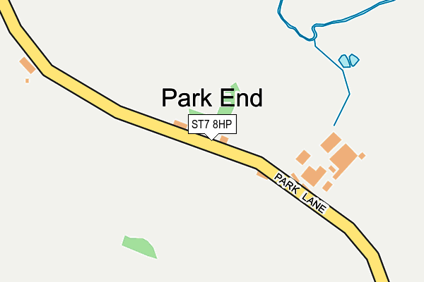 ST7 8HP map - OS OpenMap – Local (Ordnance Survey)