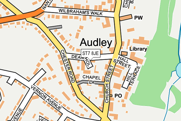 ST7 8JE map - OS OpenMap – Local (Ordnance Survey) ST7 8JE map - OS OpenMap – Local (Ordnance Survey)