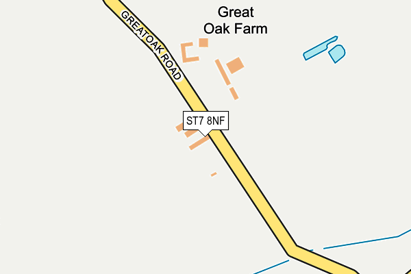 ST7 8NF map - OS OpenMap – Local (Ordnance Survey) ST7 8NF map - OS OpenMap – Local (Ordnance Survey)