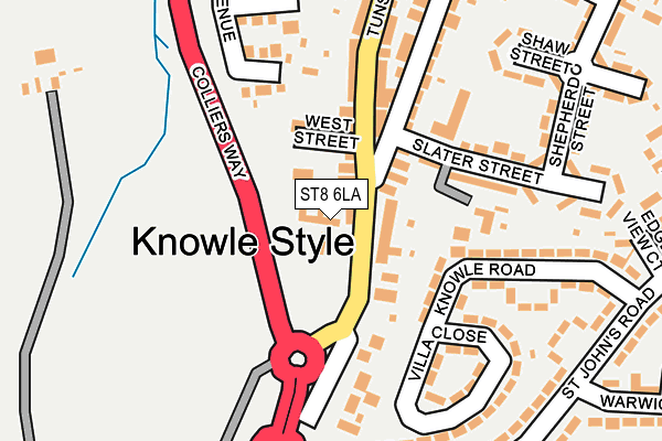 ST8 6LA map - OS OpenMap – Local (Ordnance Survey) ST8 6LA map - OS OpenMap – Local (Ordnance Survey)