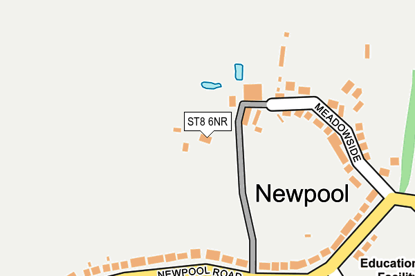 ST8 6NR map - OS OpenMap – Local (Ordnance Survey) ST8 6NR map - OS OpenMap – Local (Ordnance Survey)