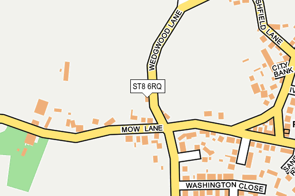 ST8 6RQ map - OS OpenMap – Local (Ordnance Survey) ST8 6RQ map - OS OpenMap – Local (Ordnance Survey)