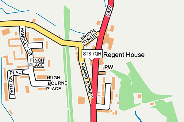 ST8 7QH map - OS OpenMap – Local (Ordnance Survey) ST8 7QH map - OS OpenMap – Local (Ordnance Survey)