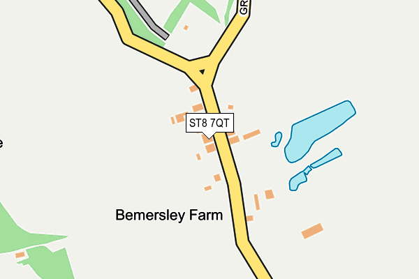 ST8 7QT map - OS OpenMap – Local (Ordnance Survey) ST8 7QT map - OS OpenMap – Local (Ordnance Survey)