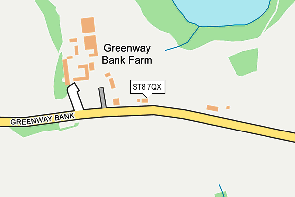 ST8 7QX map - OS OpenMap – Local (Ordnance Survey) ST8 7QX map - OS OpenMap – Local (Ordnance Survey)