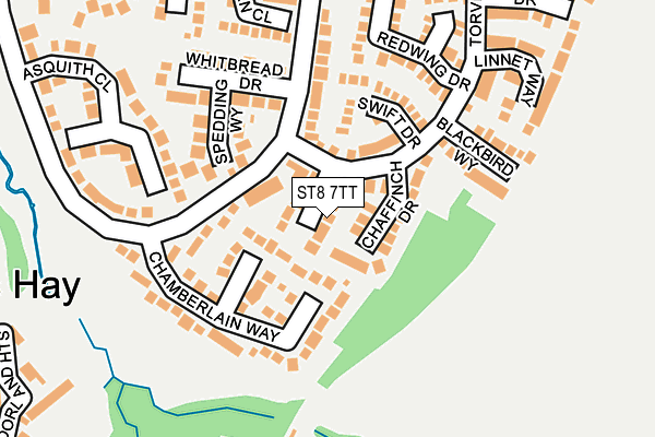 ST8 7TT map - OS OpenMap – Local (Ordnance Survey) ST8 7TT map - OS OpenMap – Local (Ordnance Survey)